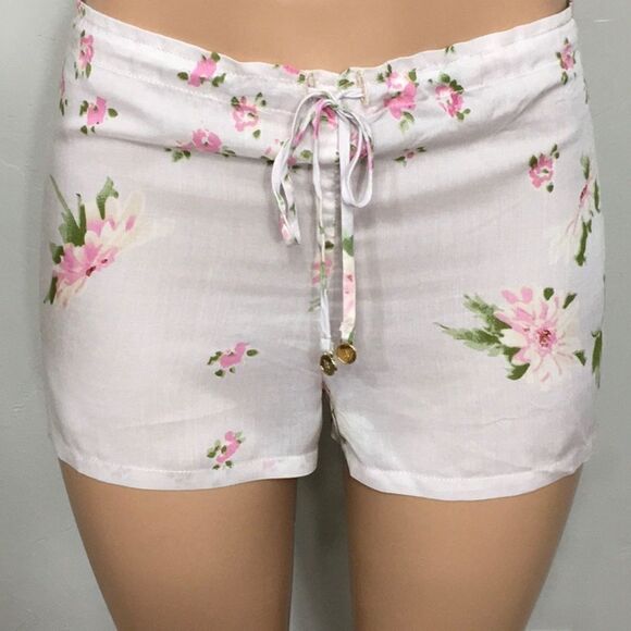 WILDFOX Pink Petals coverup/sleep shorts. NWOT - Picture 3 of 5